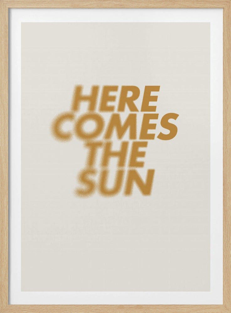 Sonnenbeschienene Ankunft | Poster