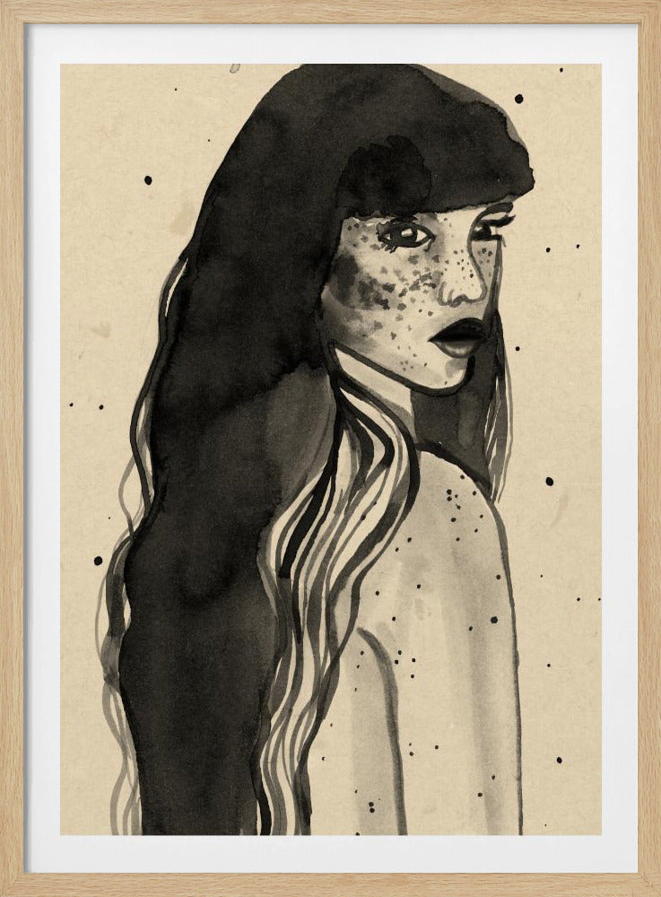 Langhaardame | Poster