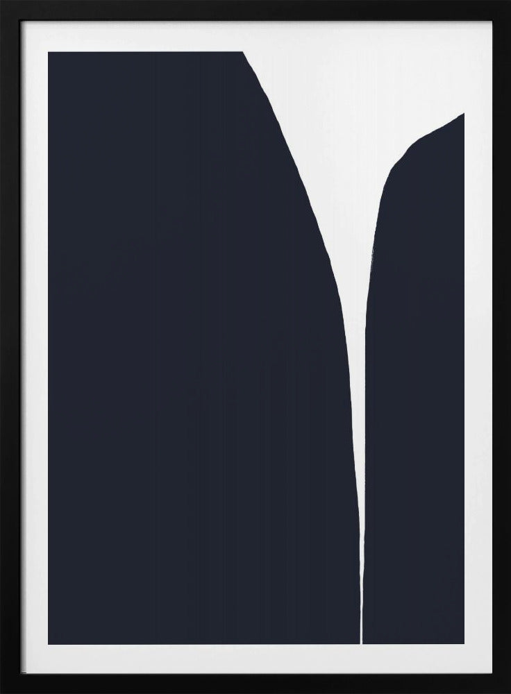 Minimalistische Linien und ein auffälliger Farbkontrast | Poster