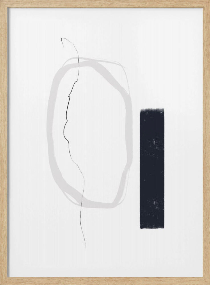 Schwarze und graue Linien | Poster