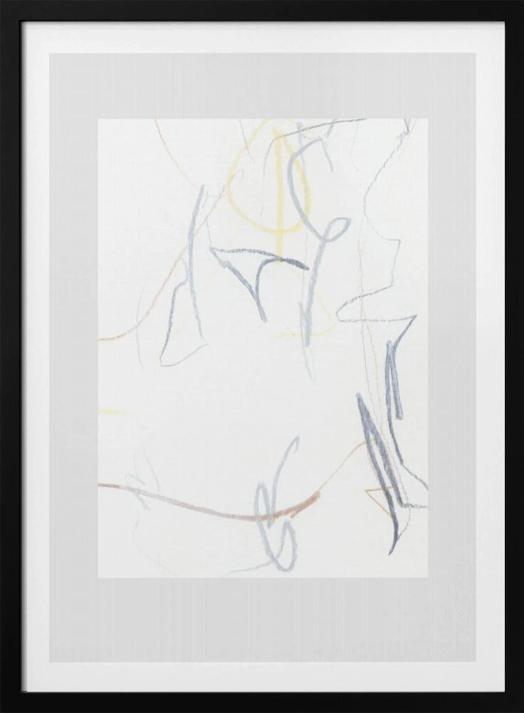 Fließende Linien und sanfte Farben | Poster