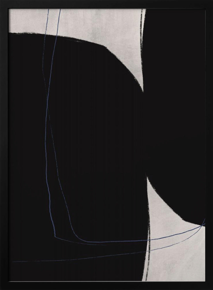 Geometrische Formen in Schwarz und Weiß | Poster