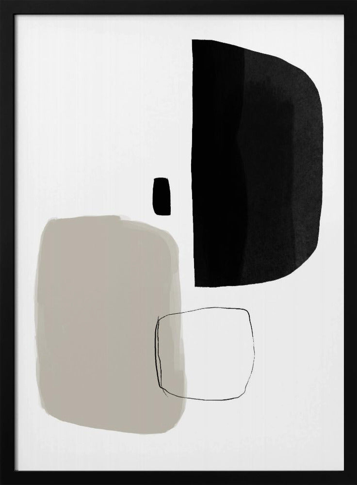 Monochrome Formen | Poster