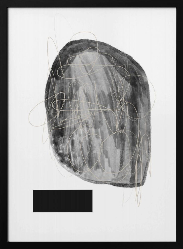 Schwarze und graue Farbtöne | Poster