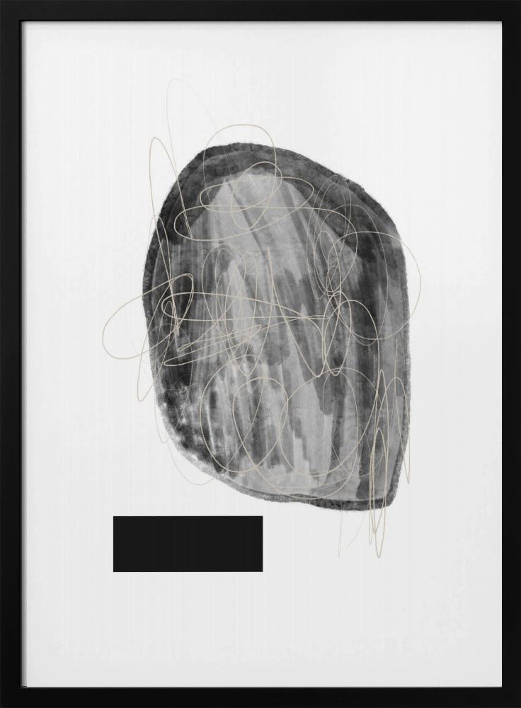 Schwarze und graue Farbtöne | Poster