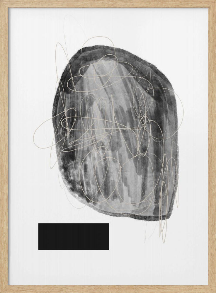 Schwarze und graue Farbtöne | Poster