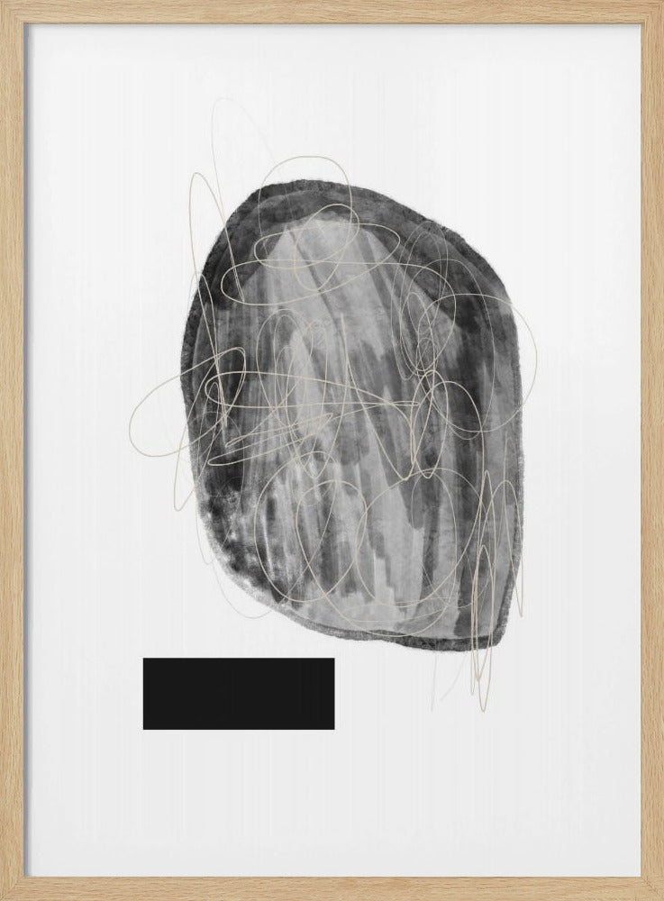 Schwarze und graue Farbtöne | Poster