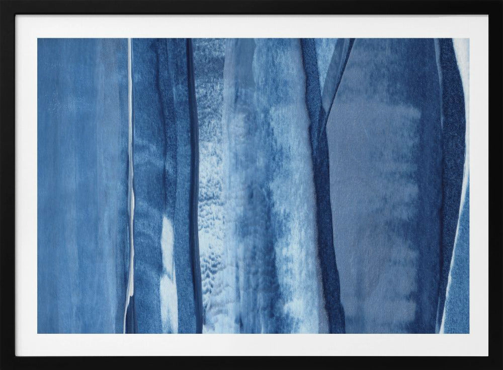 Blaue Linien und Schattierungen | Poster