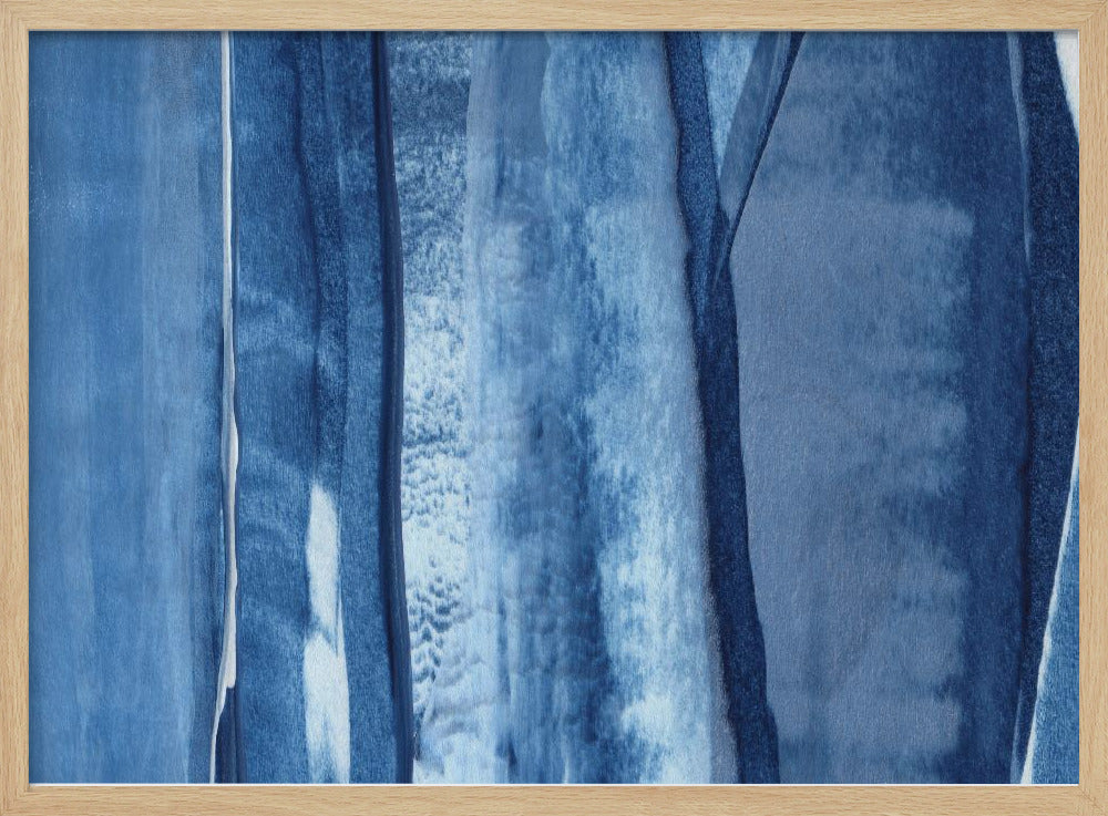 Blaue Linien und Schattierungen | Poster