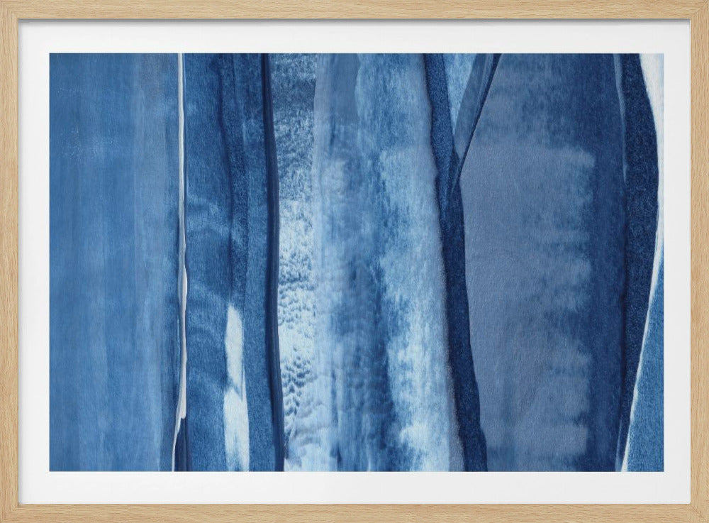Blaue Linien und Schattierungen | Poster