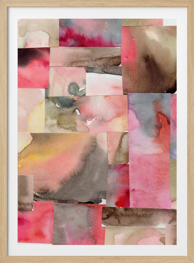 Aquarell abstrakte Komposition 6 | Poster