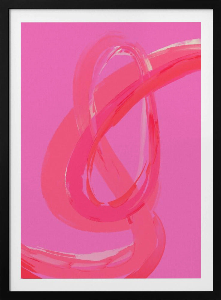 Leuchtend rosa Wirbel | Poster