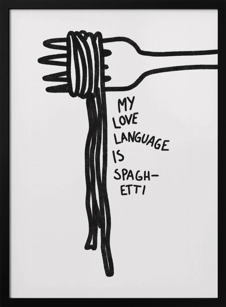 Spaghetti-Liebessprache | Poster
