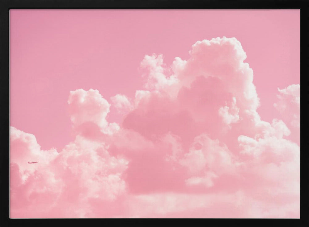 Wolkig mit einem Hauch von Pink | Poster