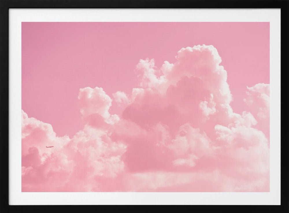 Wolkig mit einem Hauch von Pink | Poster