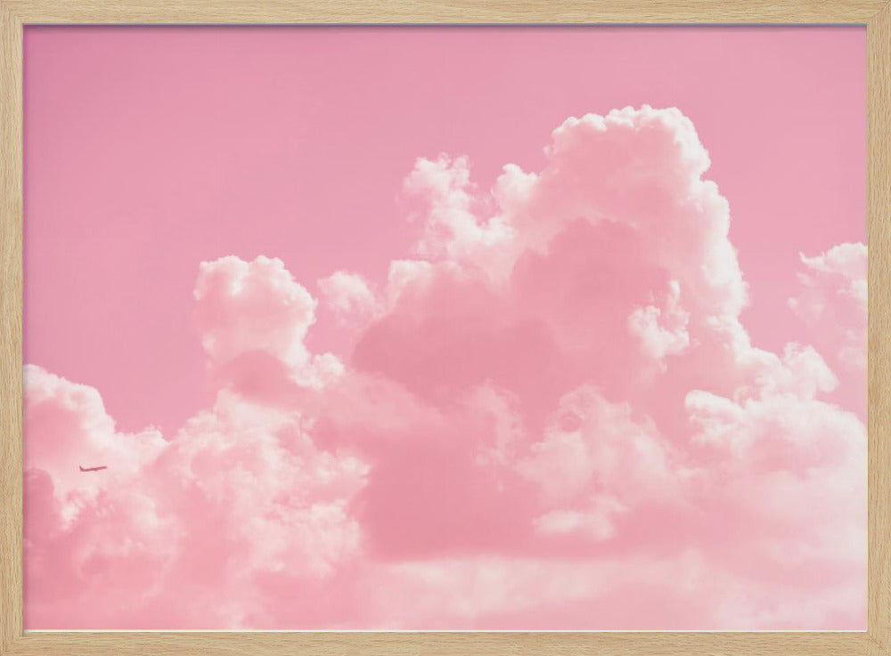 Wolkig mit einem Hauch von Pink | Poster