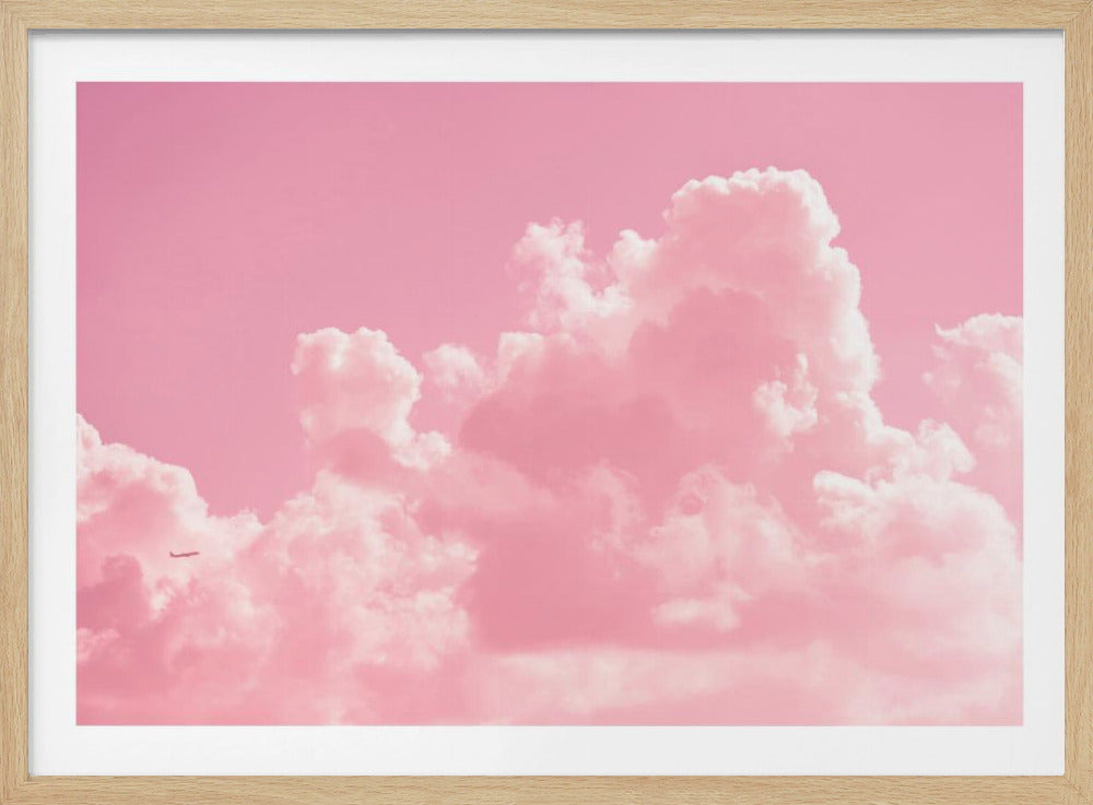 Wolkig mit einem Hauch von Pink | Poster