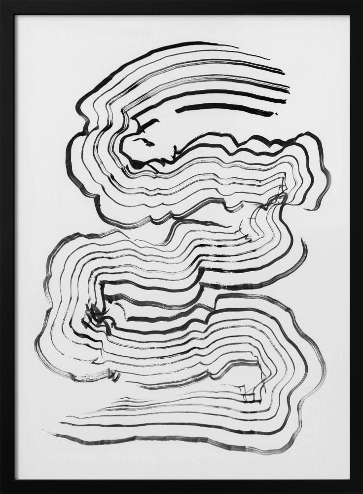 Painterly Abstract lines 01 | Poster