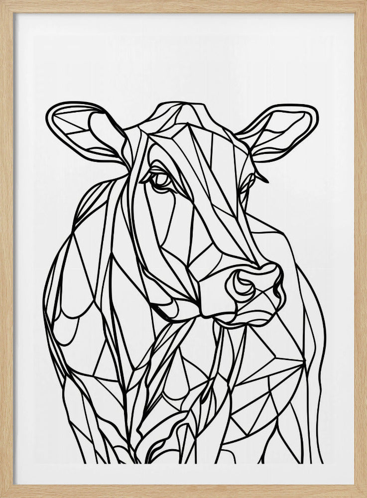 Linienkuh | Poster