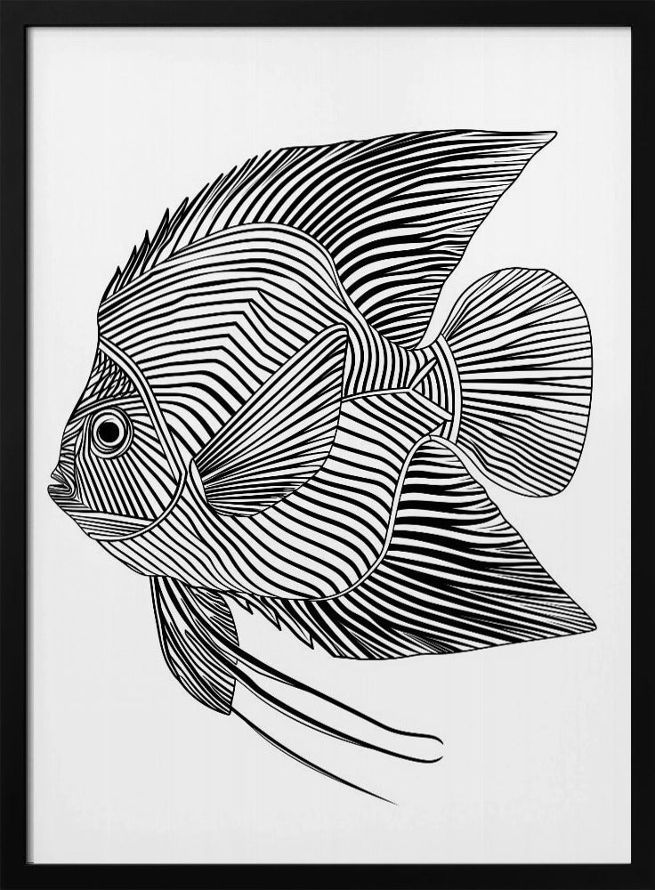 Linienkunst Fisch | Poster