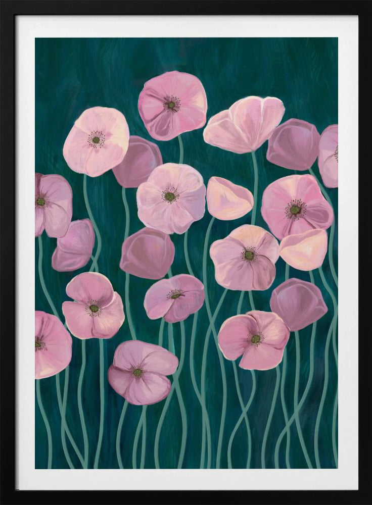 Rosa Mohnblumen | Poster