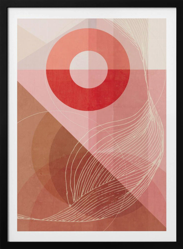 Abstrakt Über dem Berg | Poster