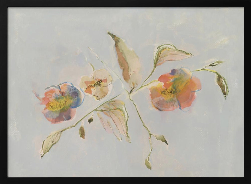 Elegante antike Blumen 01 | Poster