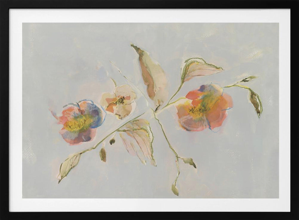 Elegante antike Blumen 01 | Poster