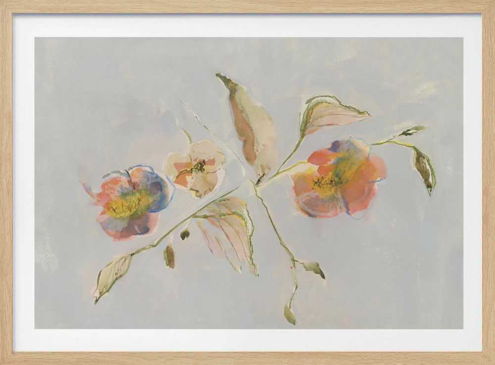 Elegante antike Blumen 01 | Poster