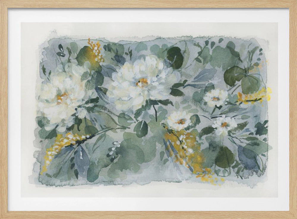 Weißer Blumenstrauß | Poster