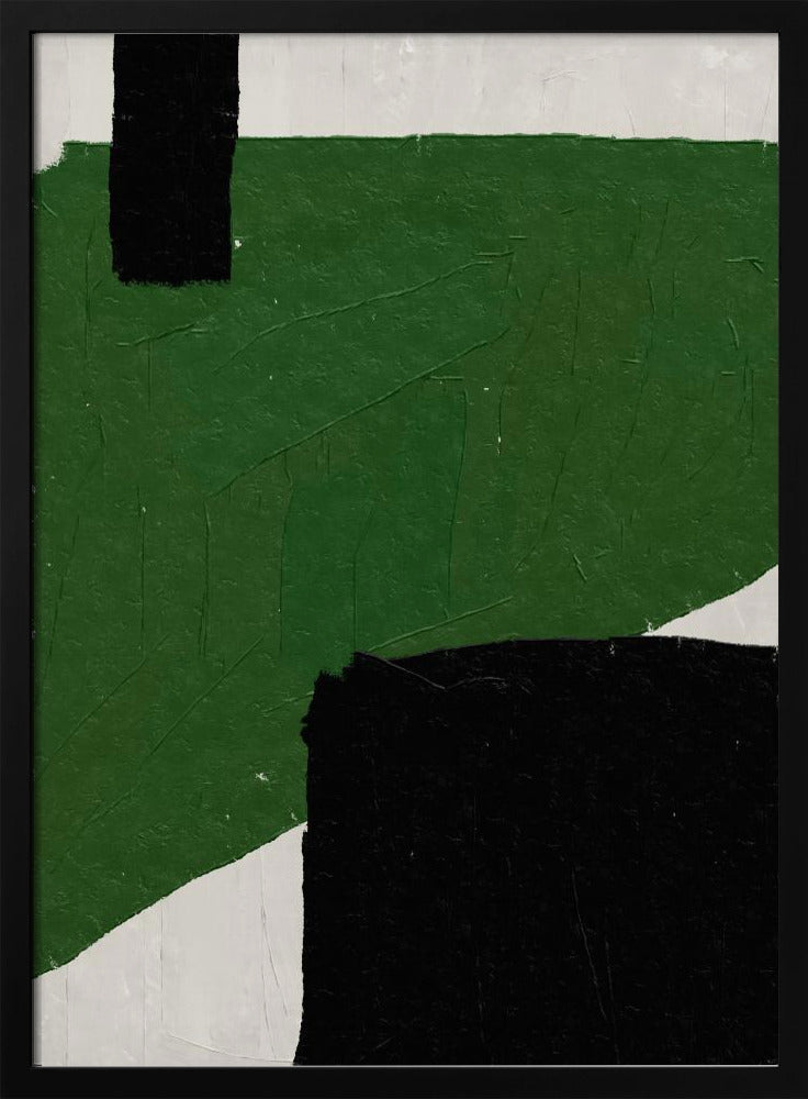 Smaragdgrüne Abstraktion | Poster