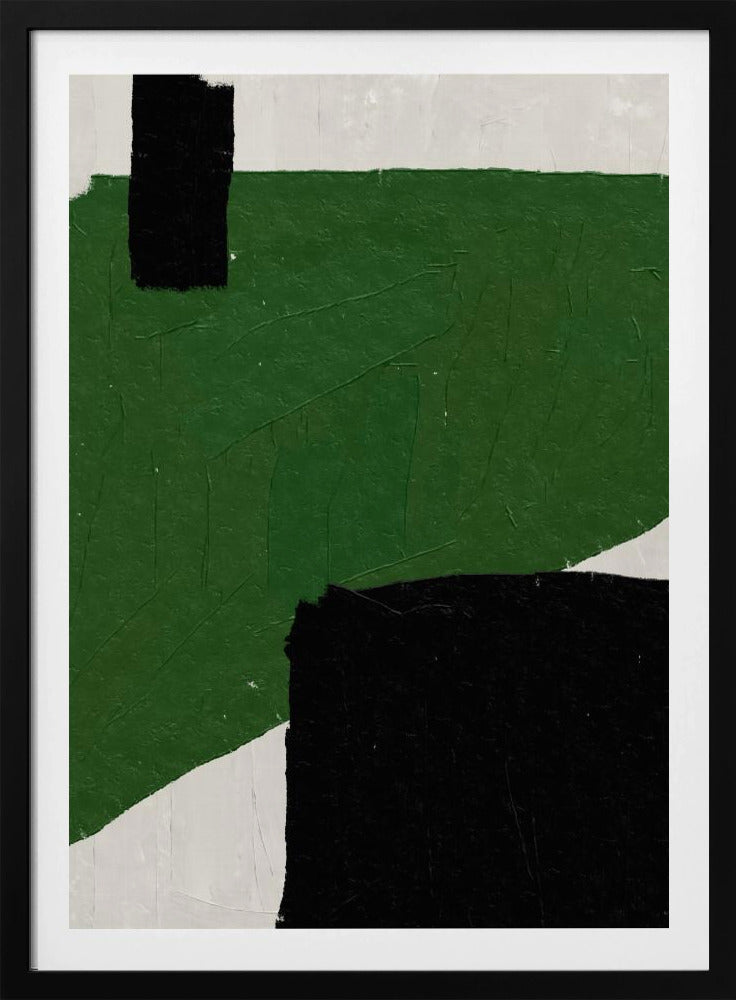 Smaragdgrüne Abstraktion | Poster