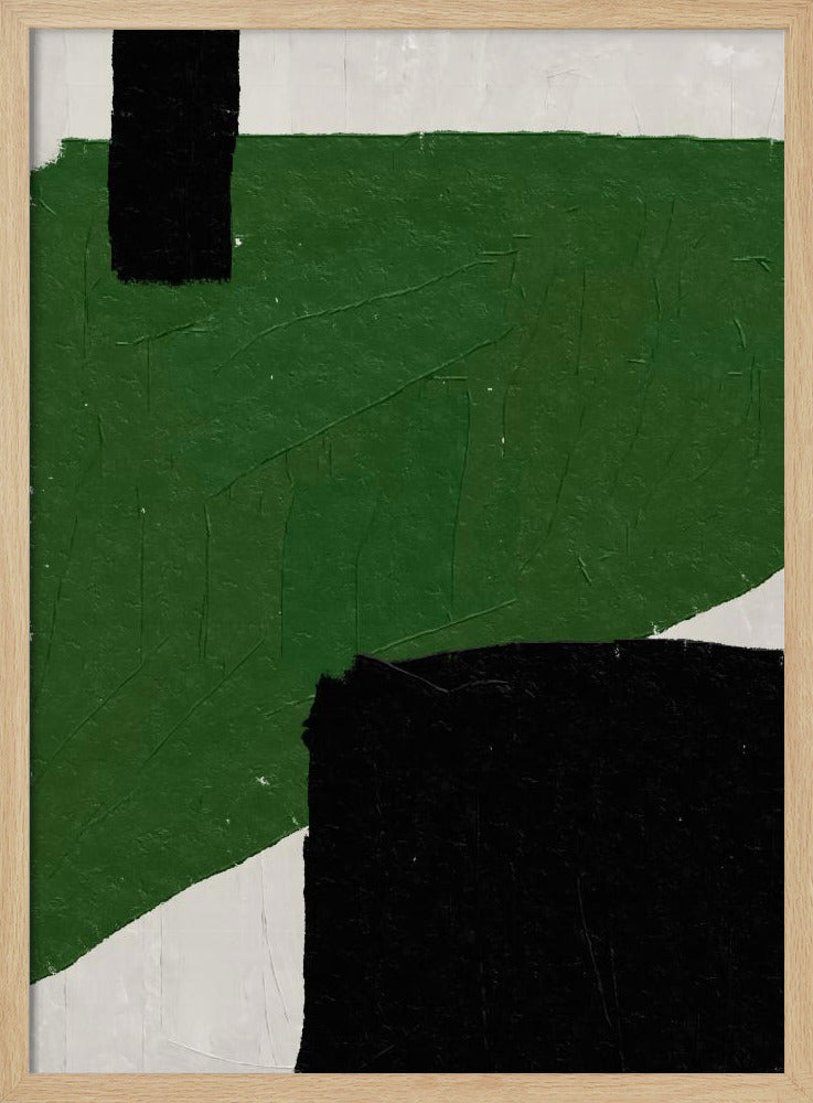 Smaragdgrüne Abstraktion | Poster
