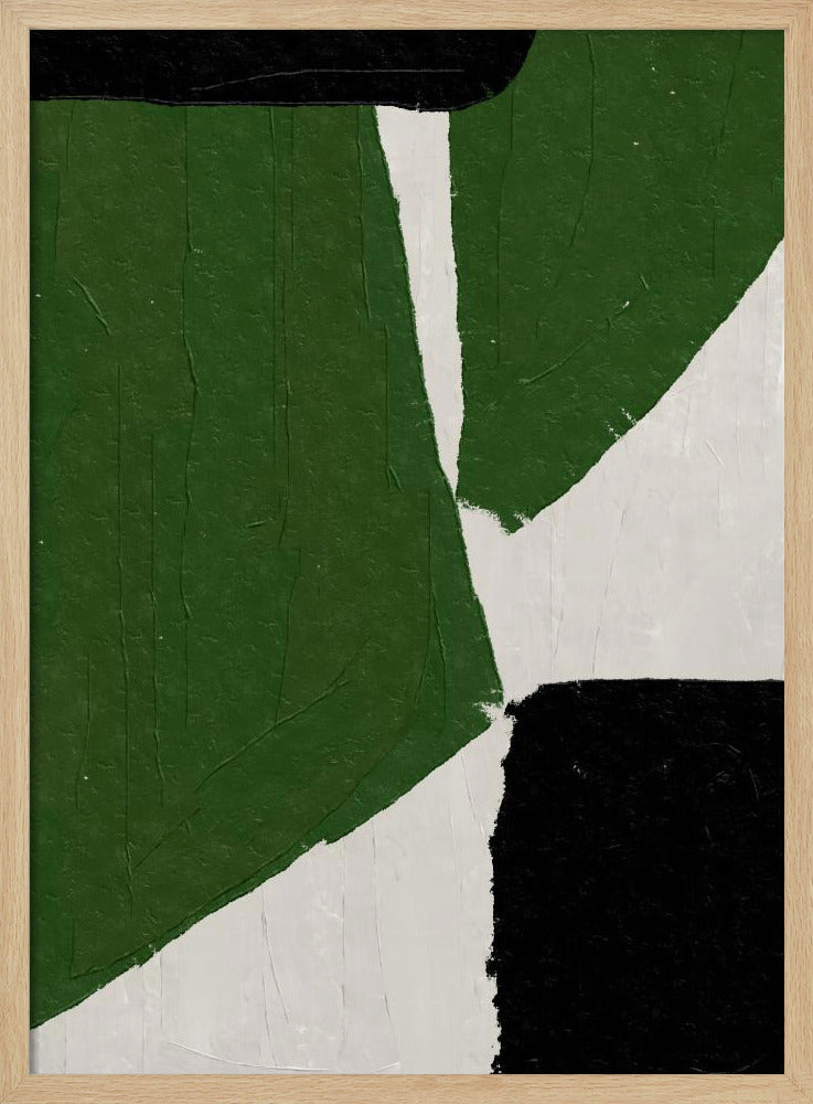 Abstract Green Shapes | Poster
