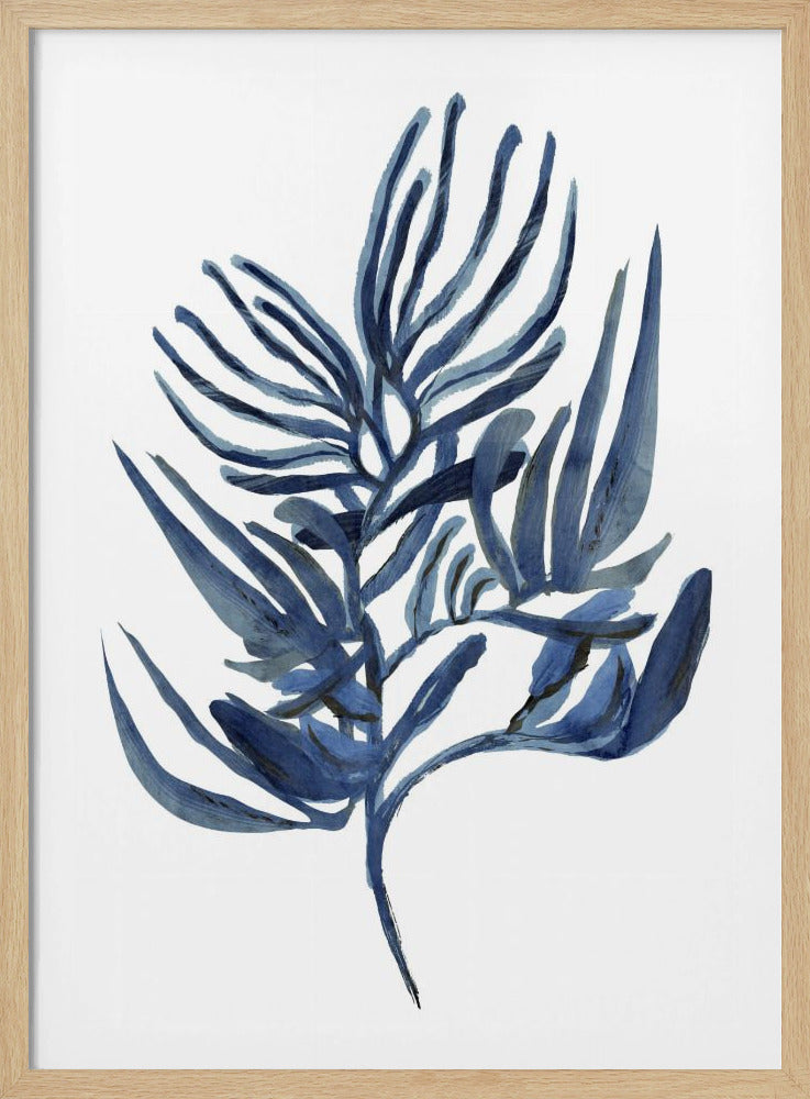 Blaues Wasserpflanzen-Poster 1 | Poster