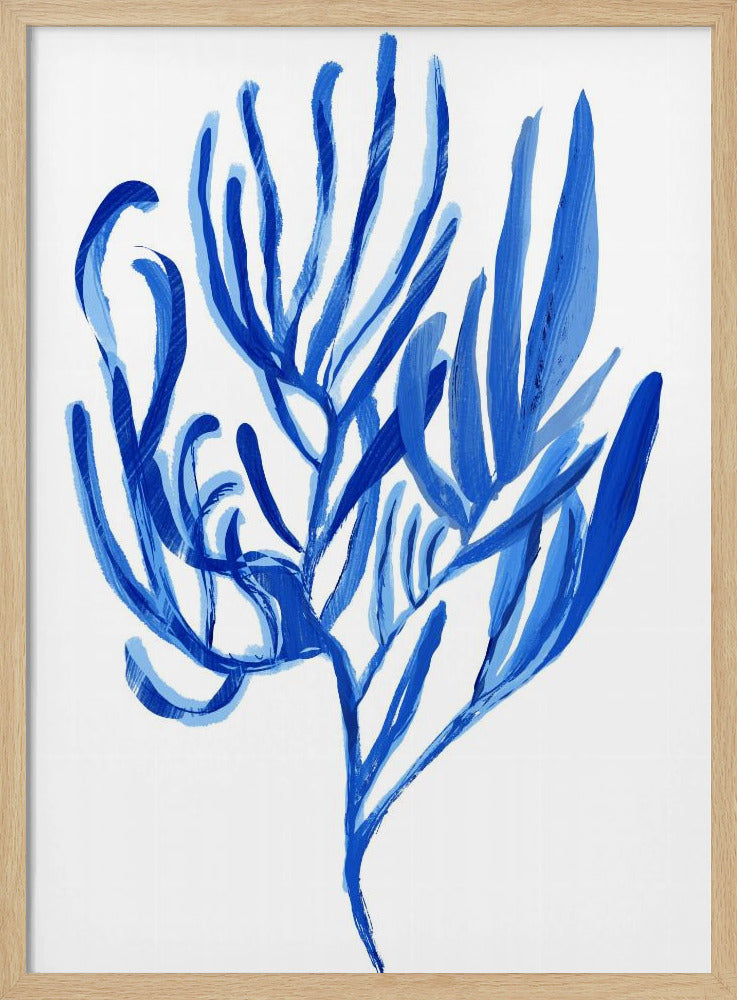 Blaues Wasserpflanzen-Poster 4 | Poster