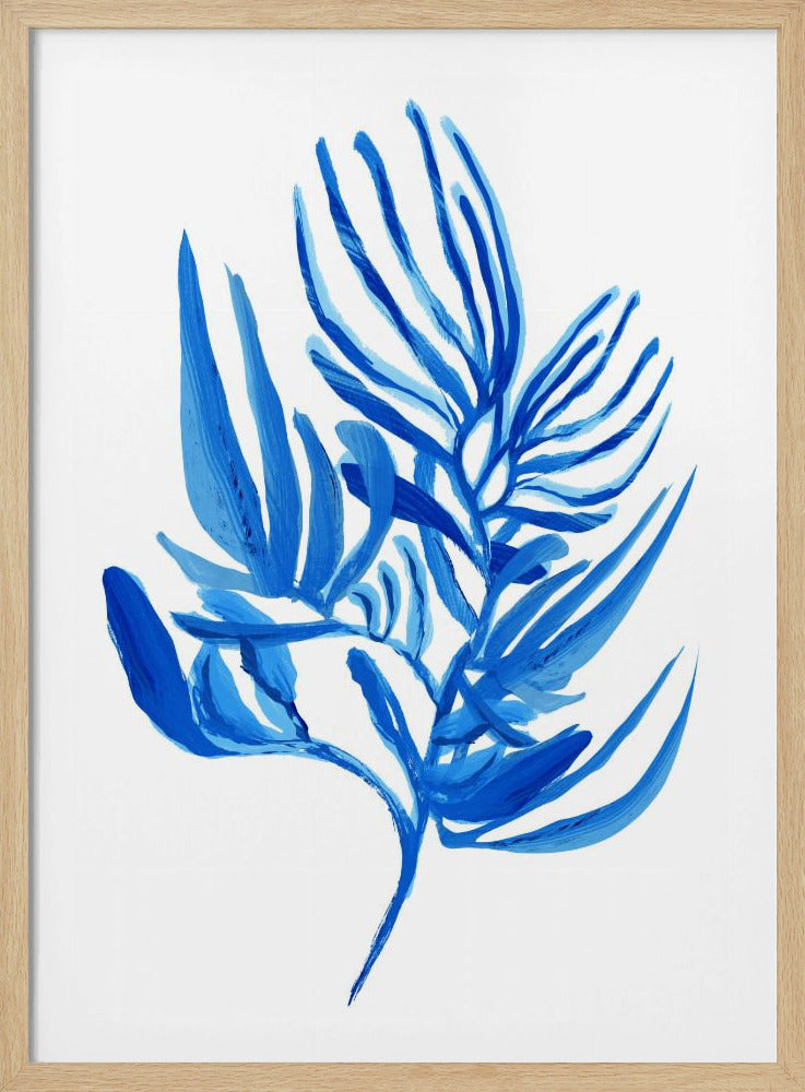 Blaues Wasserpflanzen-Poster 6 | Poster