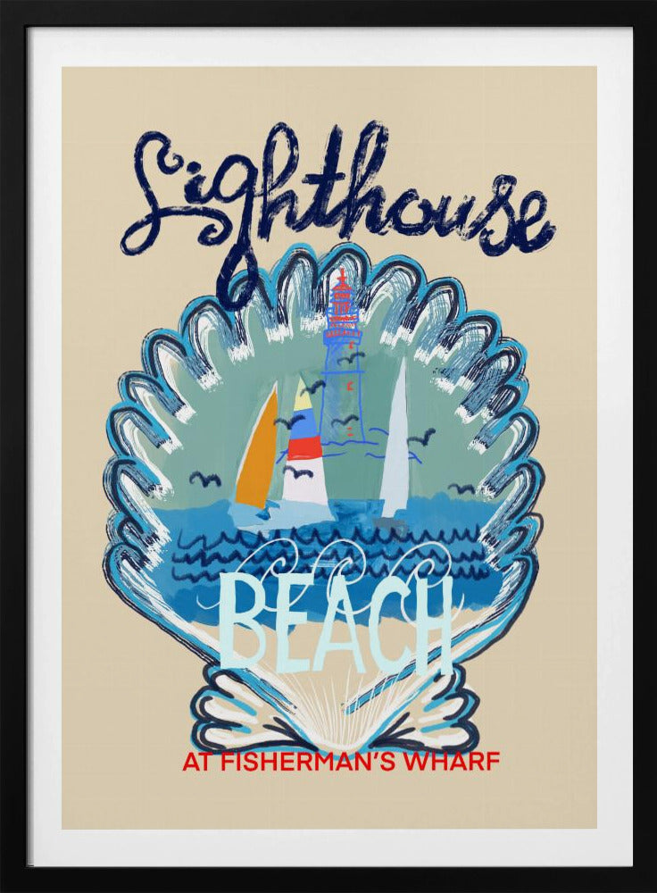 Lighthouse Beach Poster | Poster