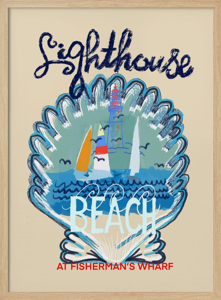 Lighthouse Beach Poster | Poster