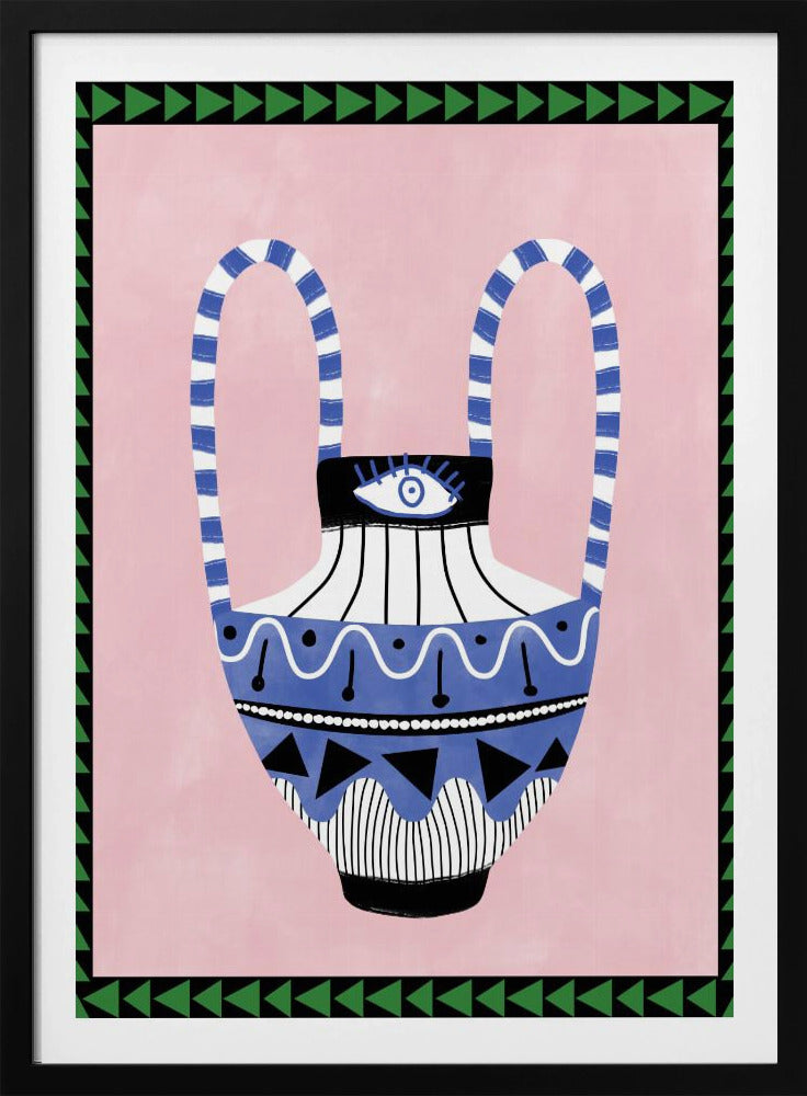 Colorful Geometric Vase | Poster