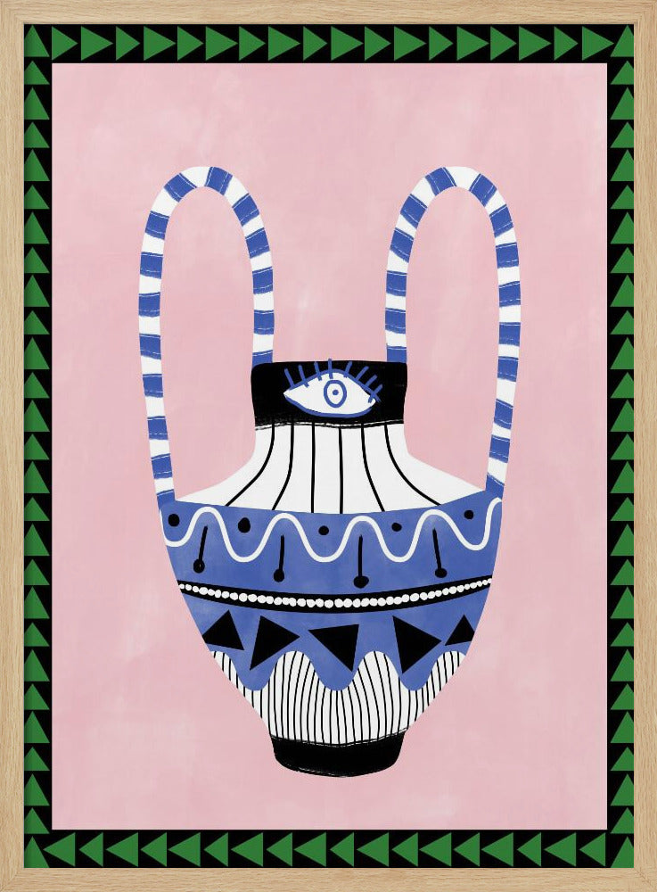 Colorful Geometric Vase | Poster
