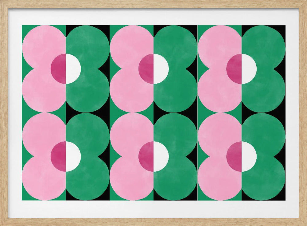 Florale geometrische Formen | Poster