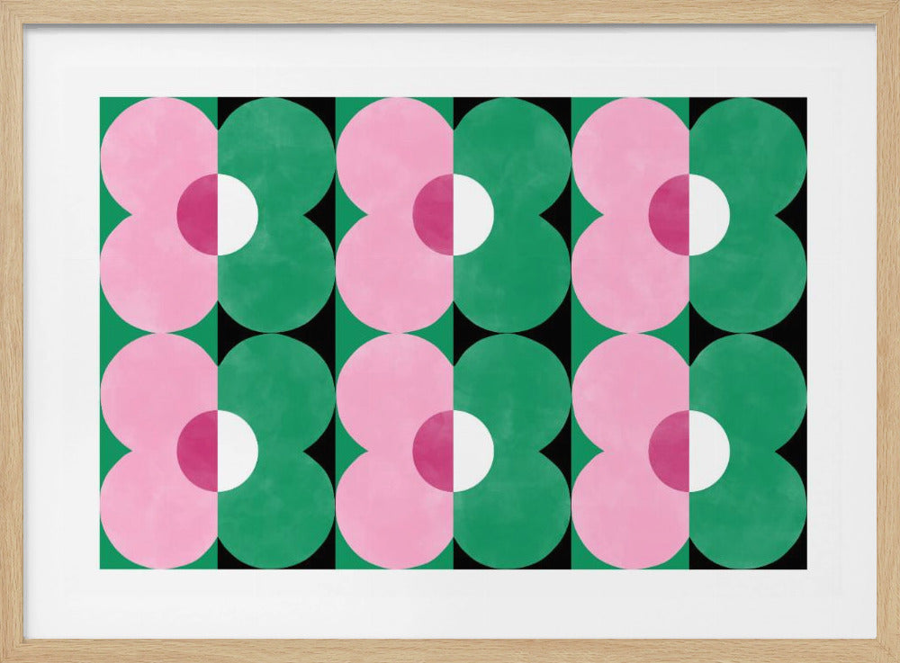 Florale geometrische Formen | Poster