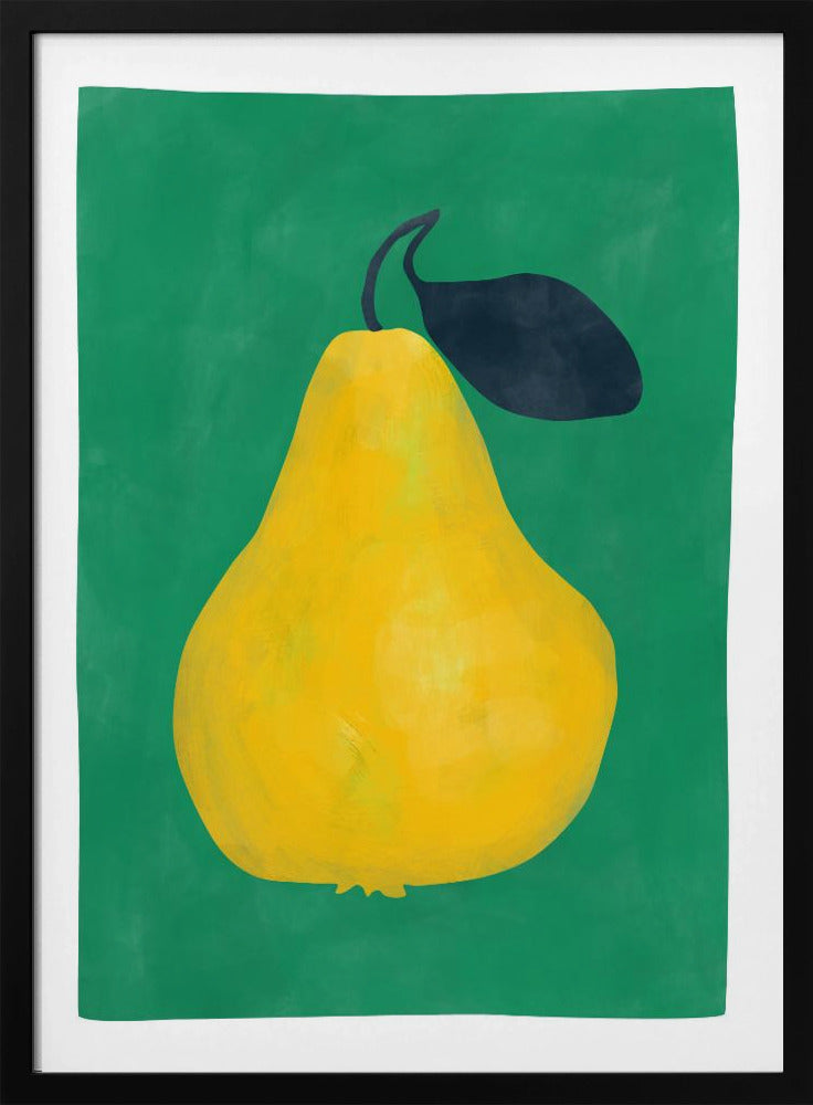 Minimalistisches Gelbes Birnen-Poster