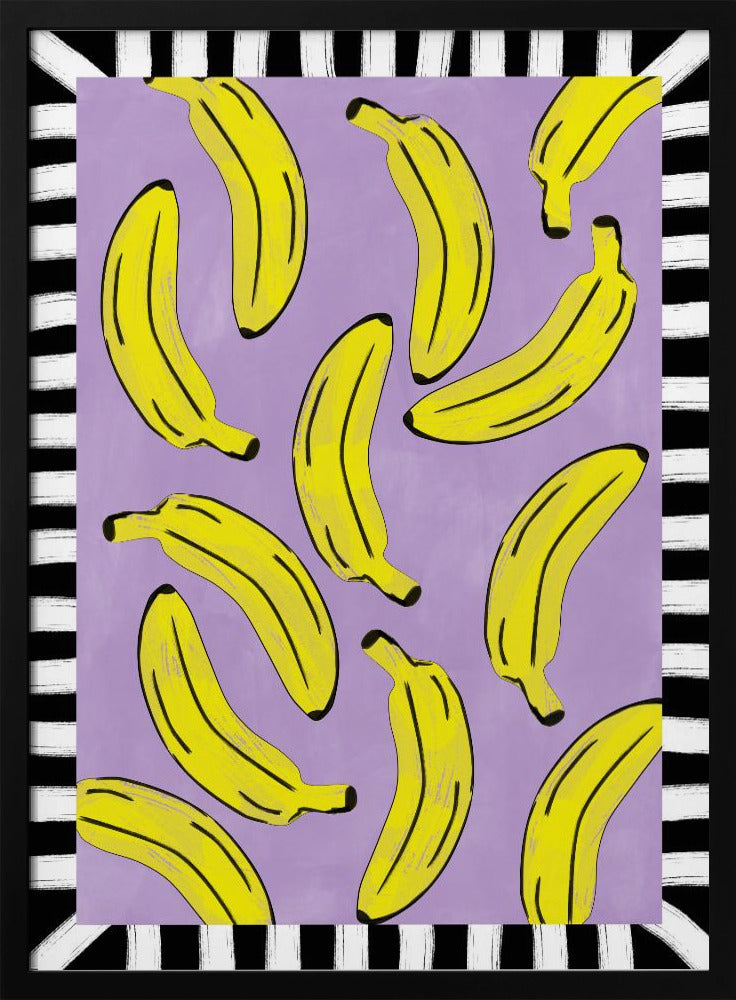 Gelbe Bananen Abstrakt | Poster