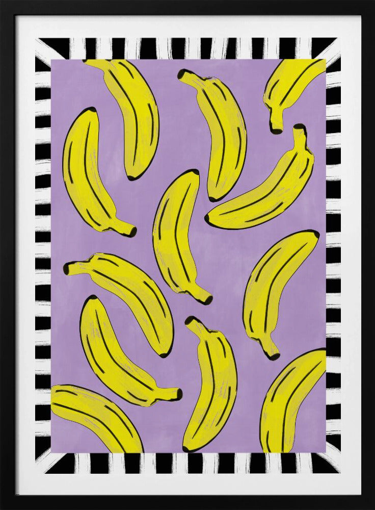 Gelbe Bananen Abstrakt | Poster