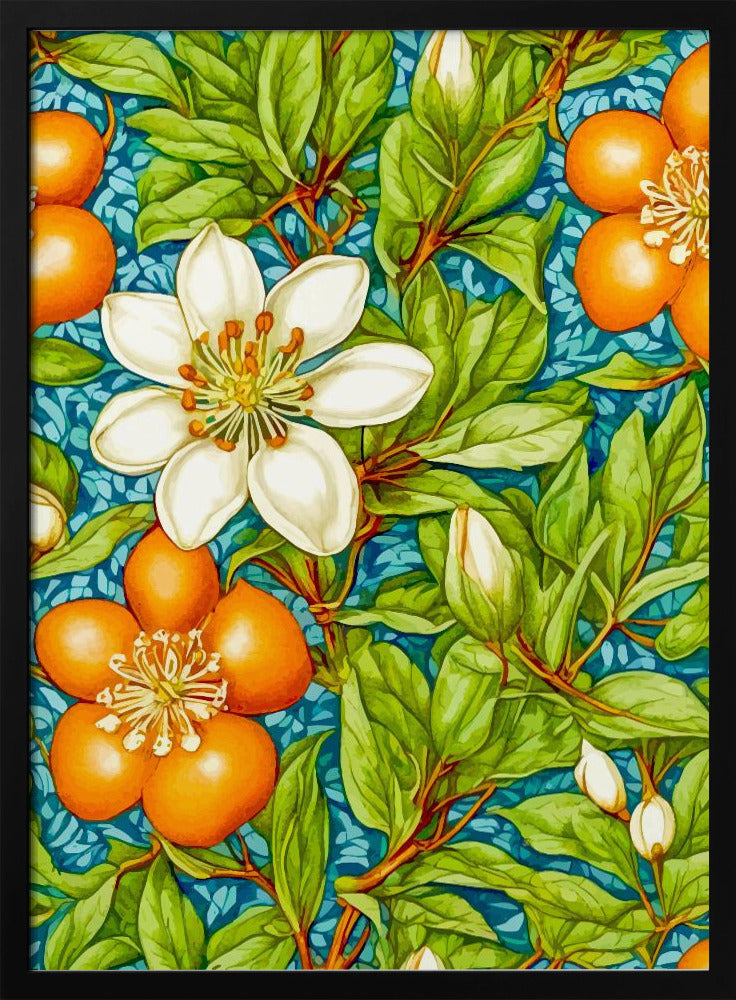 Orangenblüten Naturpflanze | Poster