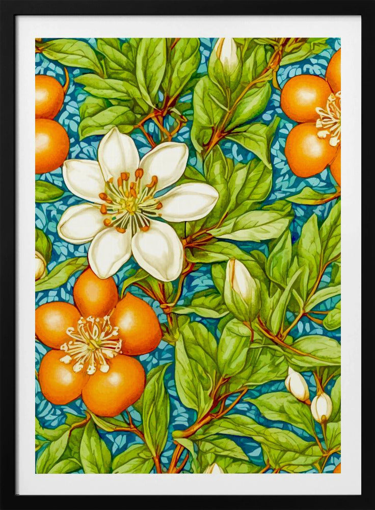 Orangenblüten Naturpflanze | Poster