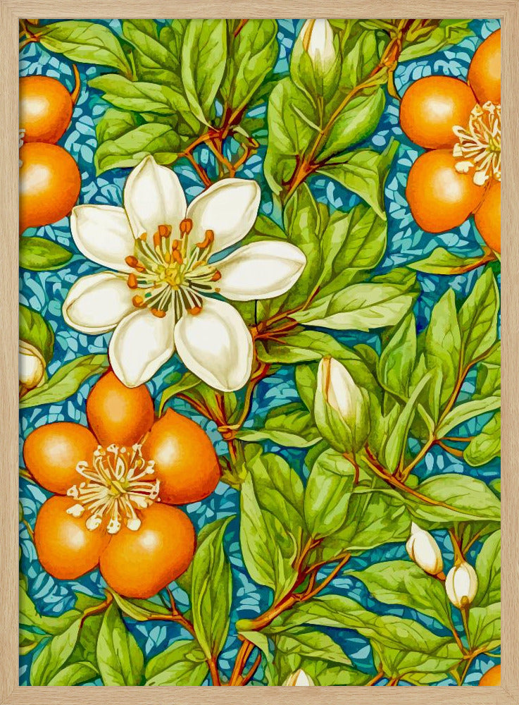 Orangenblüten Naturpflanze | Poster