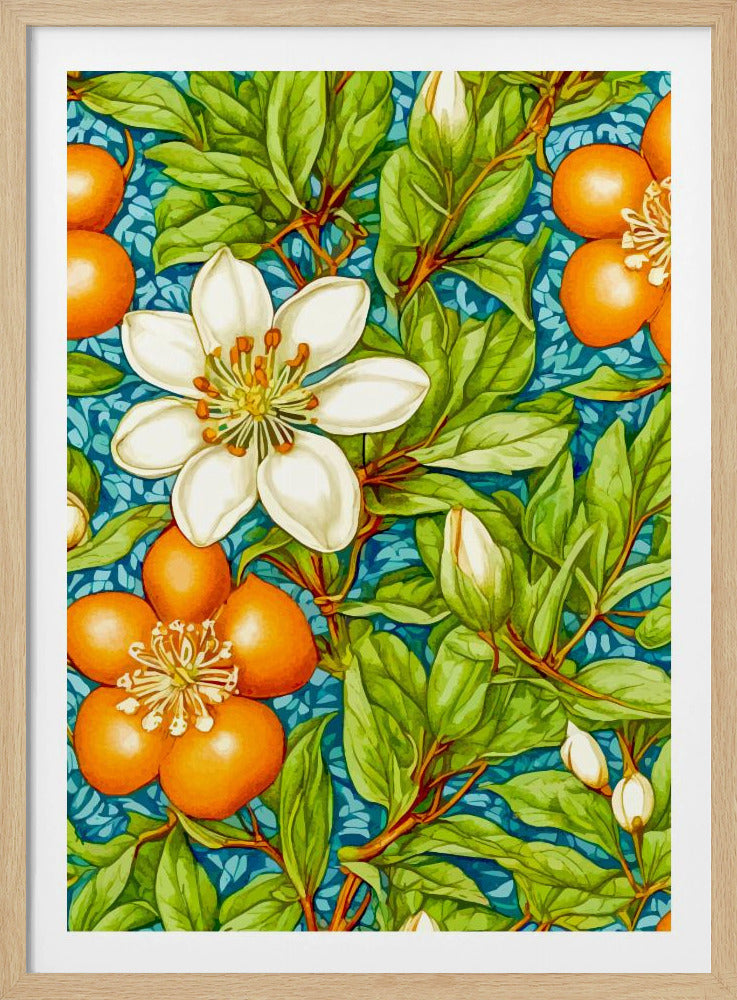 Orangenblüten Naturpflanze | Poster